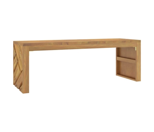 Mesa de centro madera maciza de teca 110x35x38 cm