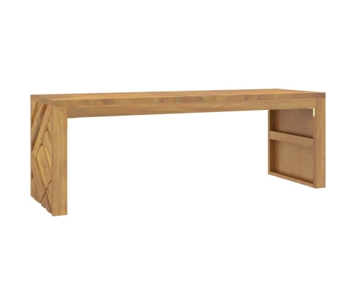 Mesa de centro madera maciza de teca 110x35x38 cm