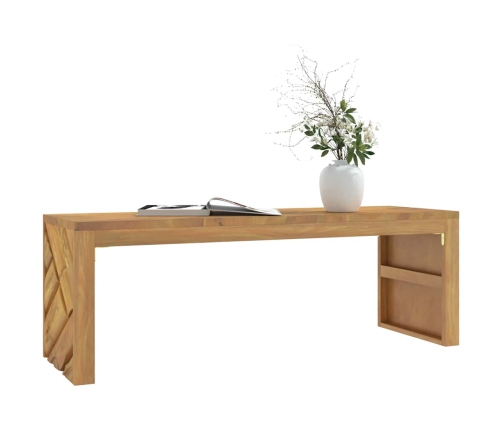 Mesa de centro madera maciza de teca 110x35x38 cm