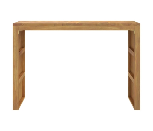 Mesa consola madera maciza de teca 110x35x75 cm