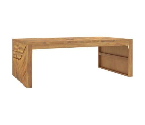 Mesa de centro madera maciza de teca 110x60x38 cm