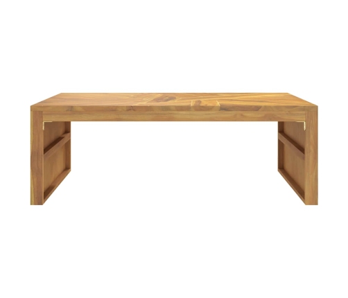 Mesa de centro madera maciza de teca 110x60x38 cm