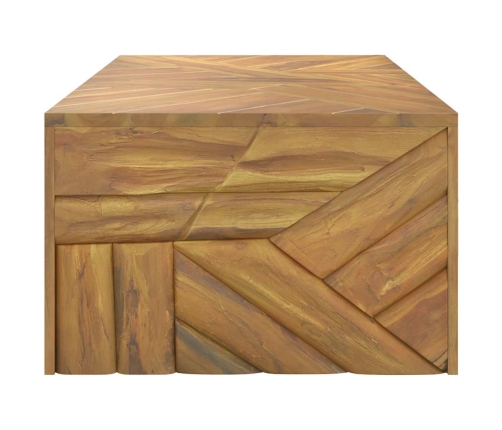 Mesa de centro madera maciza de teca 110x60x38 cm