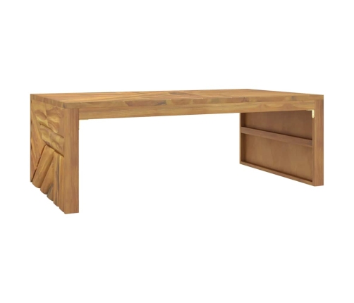 Mesa de centro madera maciza de teca 110x60x38 cm