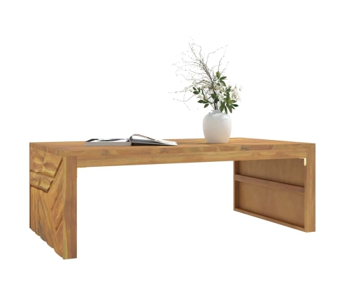 Mesa de centro madera maciza de teca 110x60x38 cm