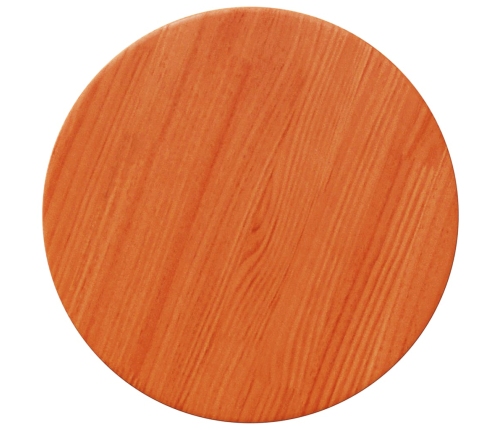 Tablero de mesa redondo madera maciza de pino marrón Ø30x2,5 cm