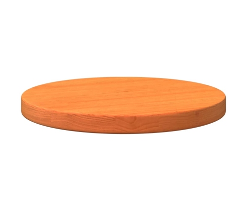 Tablero de mesa redondo madera maciza de pino marrón Ø30x2,5 cm