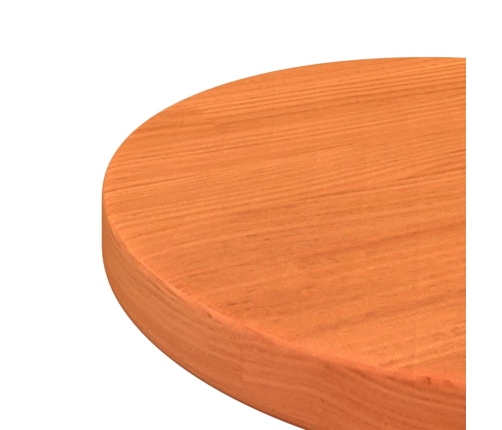 Tablero de mesa redondo madera maciza de pino marrón Ø30x2,5 cm