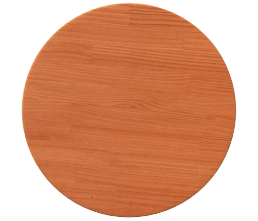 Tablero de mesa redondo madera maciza de pino marrón Ø40x2,5 cm