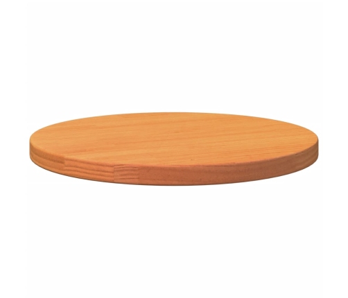 Tablero de mesa redondo madera maciza de pino marrón Ø40x2,5 cm