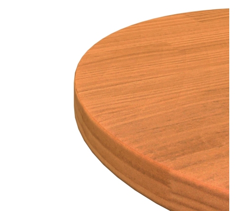 Tablero de mesa redondo madera maciza de pino marrón Ø40x2,5 cm