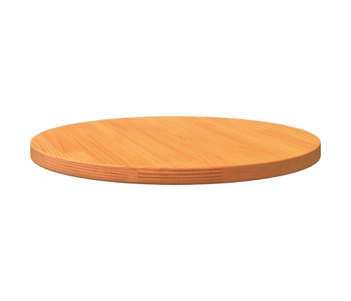 Tablero de mesa redondo madera maciza de pino marrón Ø50x2,5 cm