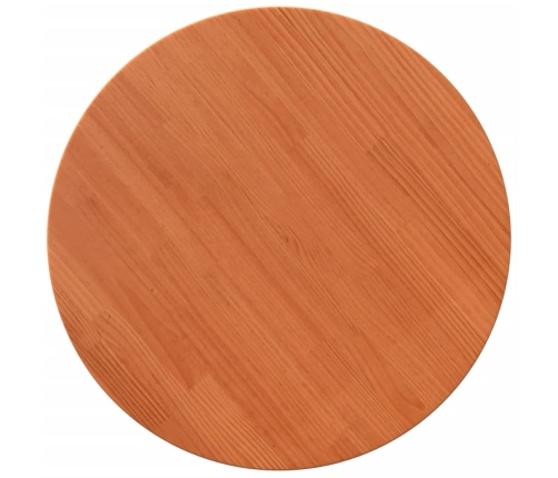 Tablero de mesa redondo madera maciza de pino marrón Ø60x2,5 cm