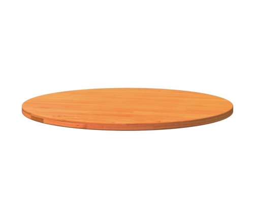 Tablero de mesa redondo madera maciza de pino marrón Ø80x2,5 cm