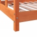 Estructura de cama infantil madera de pino marrón cera 90x190cm