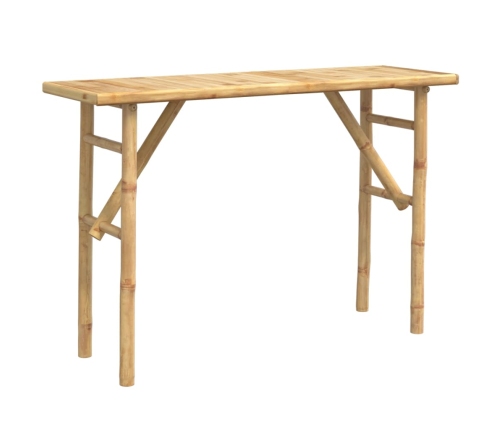 Mesa consola de bambú 115x39x75 cm