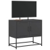 Mueble para TV de acero negro 68,5x39x60,5 cm