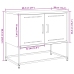 Mueble para TV de acero rosa 68,5x39x60,5 cm