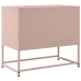 Mueble para TV de acero rosa 68,5x39x60,5 cm