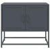 Mueble para TV de acero gris antracita 68,5x39x60,5 cm