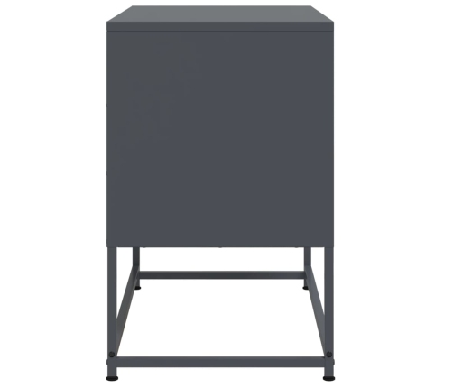 Mueble para TV de acero gris antracita 68,5x39x60,5 cm