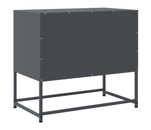 Mueble para TV de acero gris antracita 68,5x39x60,5 cm