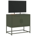 Mueble para TV de acero verde oliva 68,5x39x60,5 cm