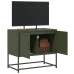 Mueble para TV de acero verde oliva 68,5x39x60,5 cm