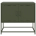 Mueble para TV de acero verde oliva 68,5x39x60,5 cm