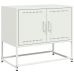 Mueble para TV de acero blanco 68,5x39x60,5 cm