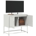 Mueble para TV de acero blanco 68,5x39x60,5 cm