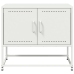 Mueble para TV de acero blanco 68,5x39x60,5 cm