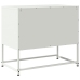 Mueble para TV de acero blanco 68,5x39x60,5 cm