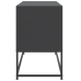 Mueble para TV de acero negro 100,5x39x60,5 cm