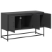 Mueble para TV de acero negro 100,5x39x60,5 cm