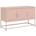 Mueble para TV de acero rosa 100,5x39x60,5 cm