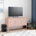 Mueble para TV de acero rosa 100,5x39x60,5 cm