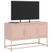 Mueble para TV de acero rosa 100,5x39x60,5 cm