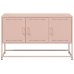 Mueble para TV de acero rosa 100,5x39x60,5 cm