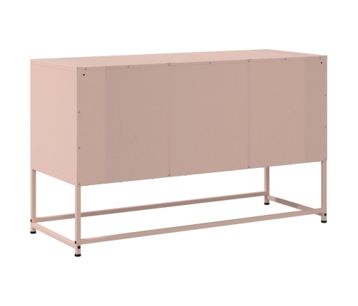 Mueble para TV de acero rosa 100,5x39x60,5 cm