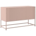 Mueble para TV de acero rosa 100,5x39x60,5 cm