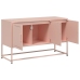 Mueble para TV de acero rosa 100,5x39x60,5 cm