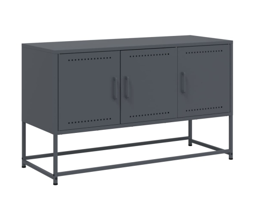 Mueble para TV de acero gris antracita 100,5x39x60,5 cm