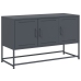 vidaXL Mueble para TV de acero gris antracita 100,5x39x60,5 cm