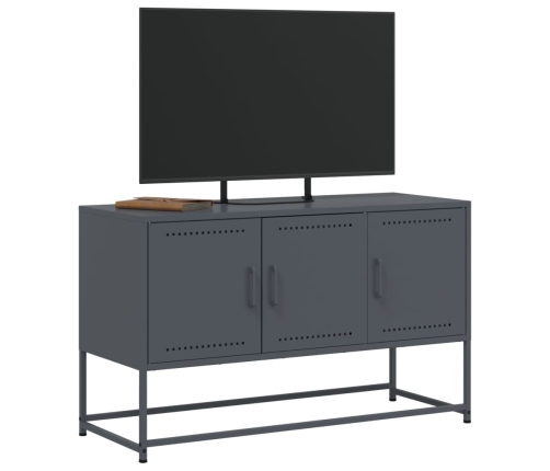 vidaXL Mueble para TV de acero gris antracita 100,5x39x60,5 cm