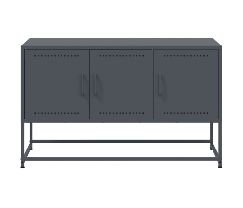 vidaXL Mueble para TV de acero gris antracita 100,5x39x60,5 cm