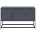 Mueble para TV de acero gris antracita 100,5x39x60,5 cm