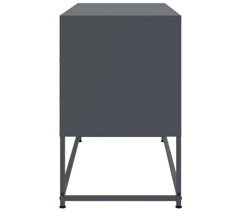 Mueble para TV de acero gris antracita 100,5x39x60,5 cm