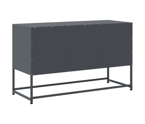 vidaXL Mueble para TV de acero gris antracita 100,5x39x60,5 cm