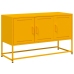 Mueble para TV de acero amarillo mostaza 100,5x39x60,5 cm